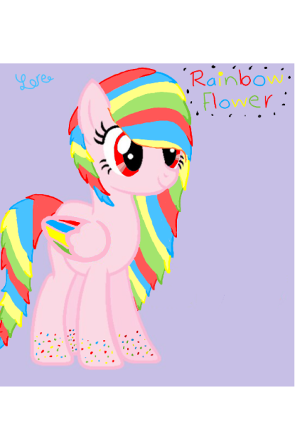 Mi nueva oc Rainbow Flower - ibisPaint