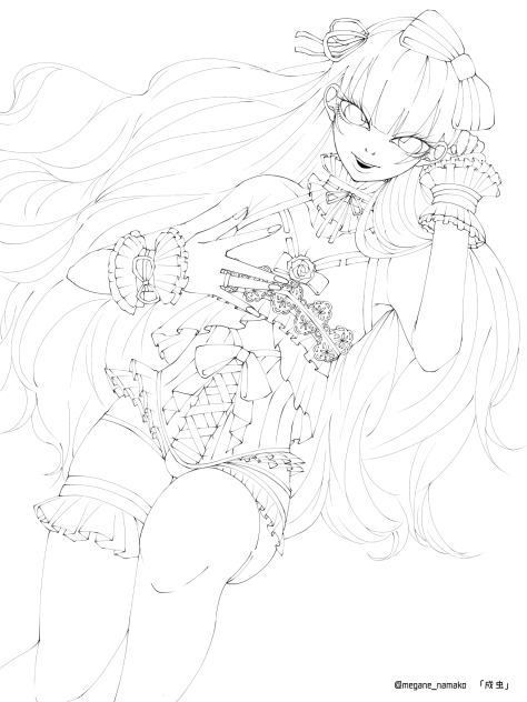 成虫@線画