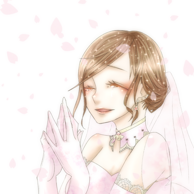 【線画】花嫁【拝借】