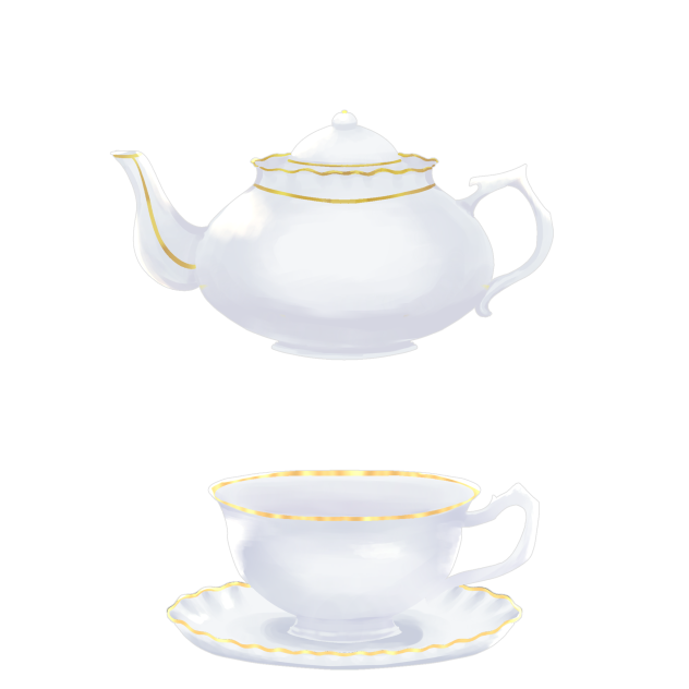 IBM2201 Tea set a plain 03