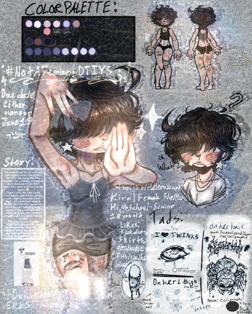 ✨🩵Kira NEW OC + DTIYS!!🩵✨