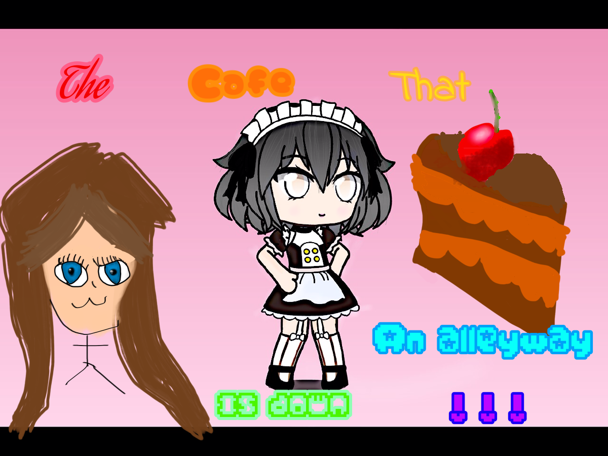 The cafe that is down an alleyway!!! - ibisPaint