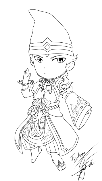 Valir Chibi Lineart