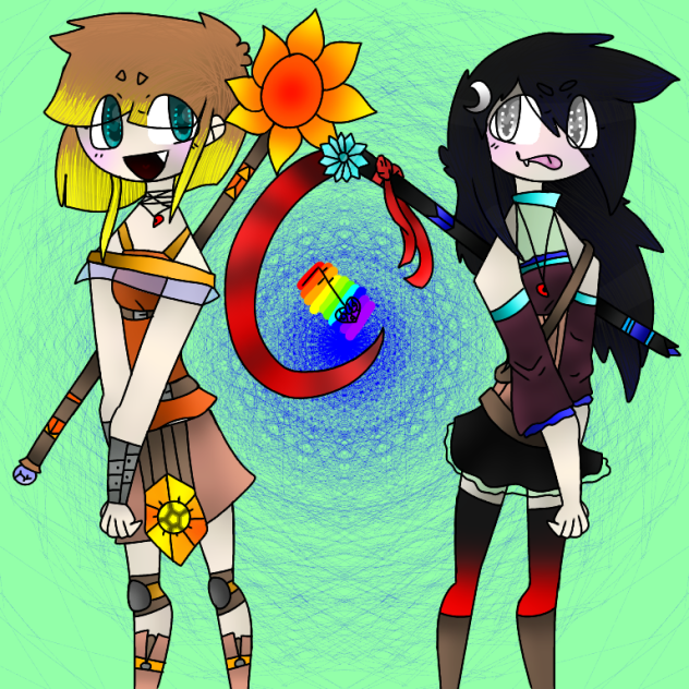sun and moon fairy redraw to gods