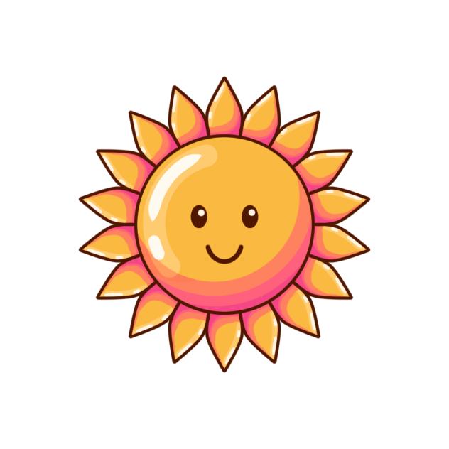 Y2k Sun sticker