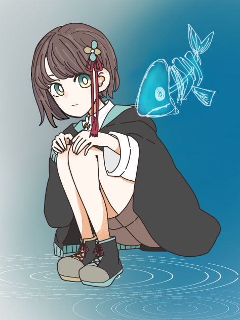 ミズキと魚