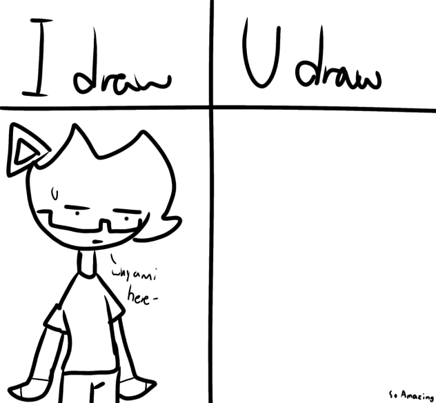 lazy i draw u draw