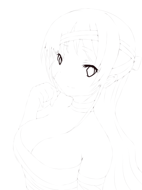 Mummy girl(lineart)