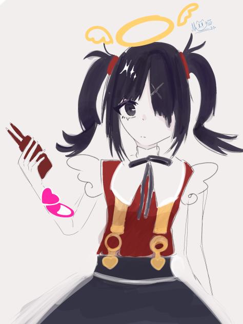 レイヤー一枚だけであめちゃん