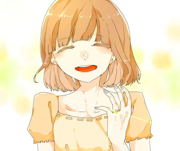幸せいっぱいの笑顔