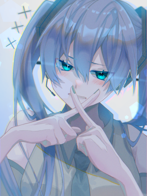 ミクちゃん塗った