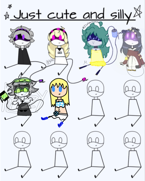 Just Cute and Silly Collab - ibisPaint