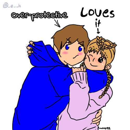 hug collab with Liam