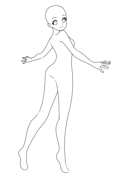 Anime girl base 3