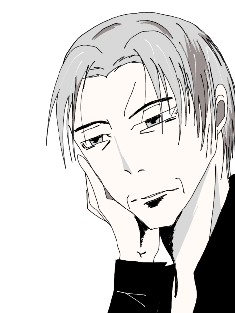 師匠。練習中。