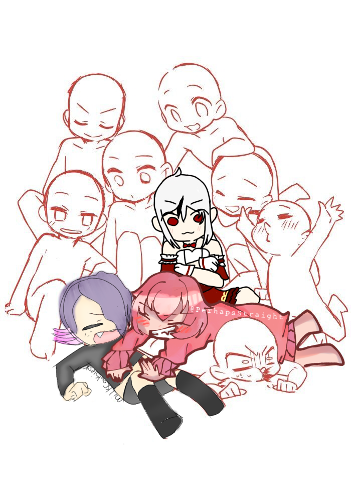 having fun with friends collab - ibisPaint