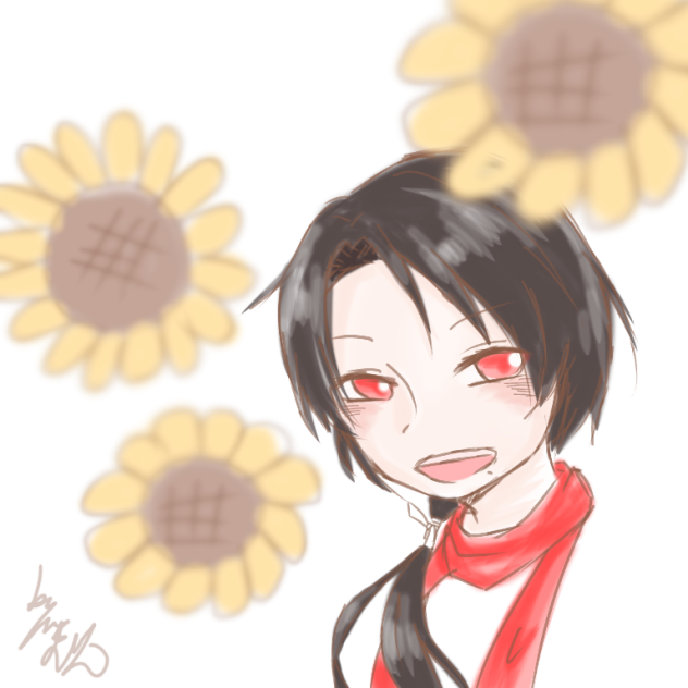 初めて描いた清光