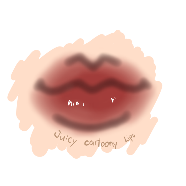 juicy cartoony lips