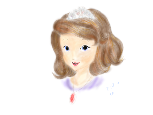 プリンセスソフィア描いてみた