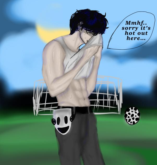 Sniper mask in the soccer field o.o