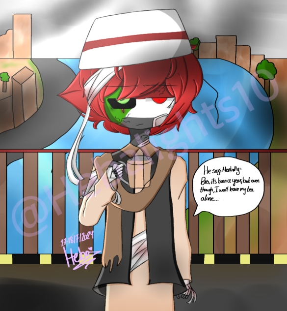 He’s acting normal (countryhumans Sudan)