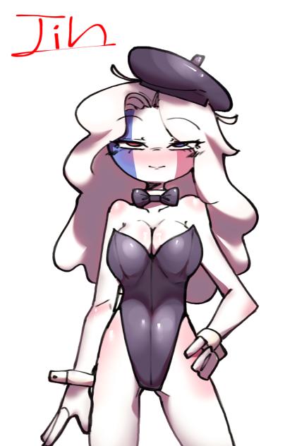 bunny suit France. country humans