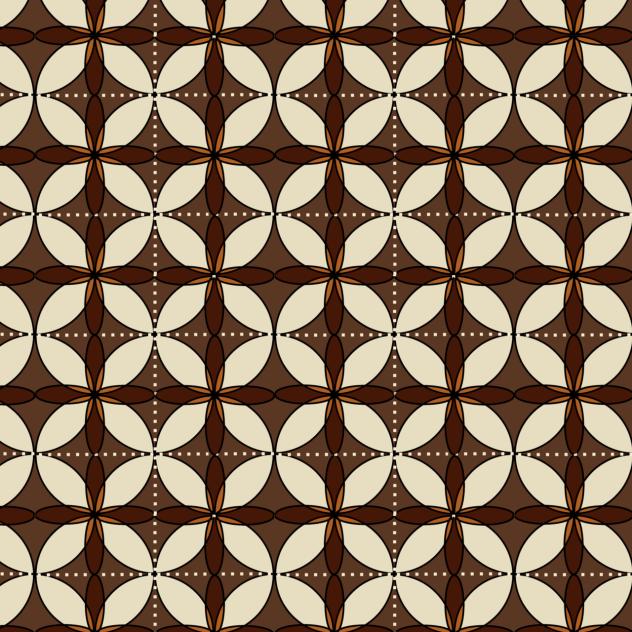 Pattern Batik Kawung 2