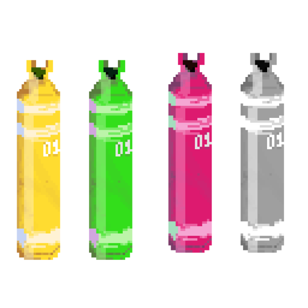 Cylinder tanks pixel icon