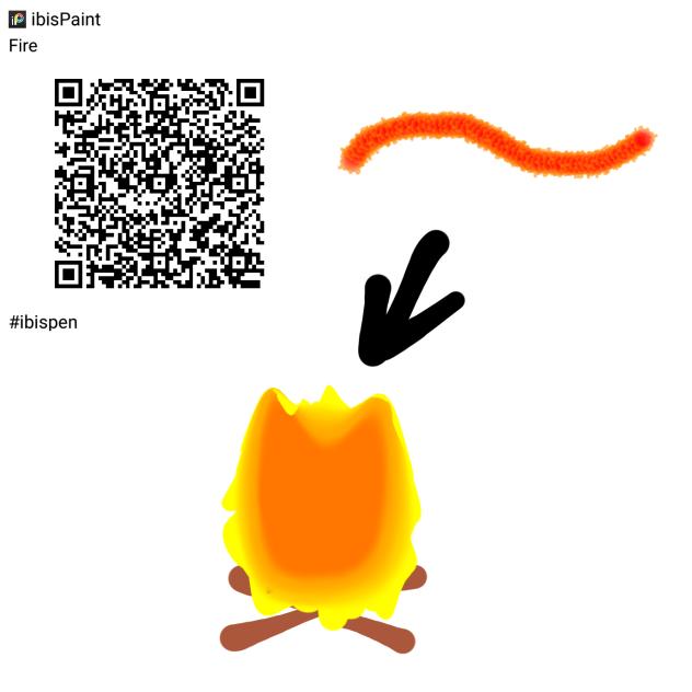 ★Fire QR code★ - ibisPaint
