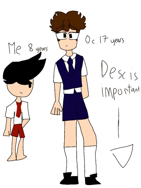 Yo ur eight so why your oc is 17