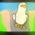 The duck in the sun