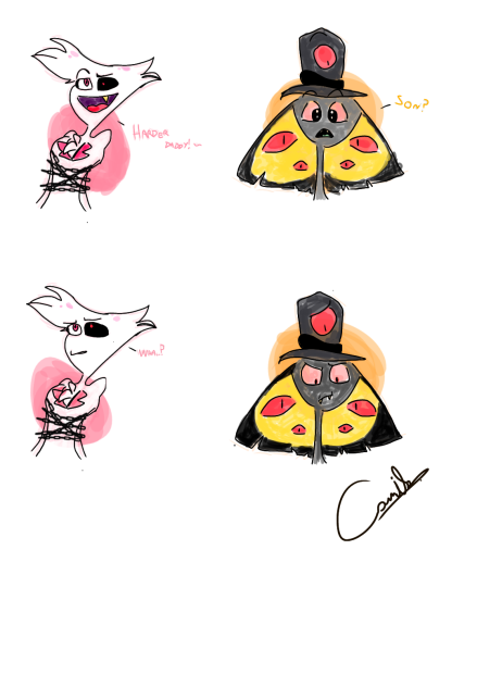 oh harder daddy ~ hazbin hotel