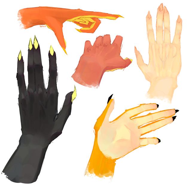 hand practice with my characters!