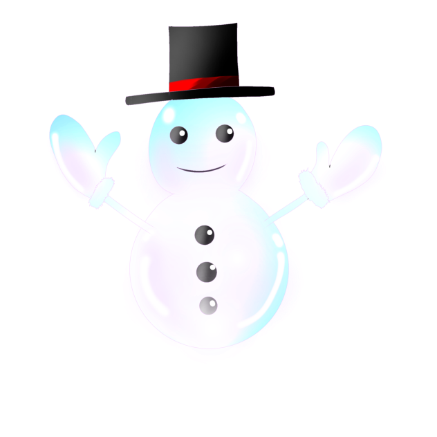 クリスタル雪だるま