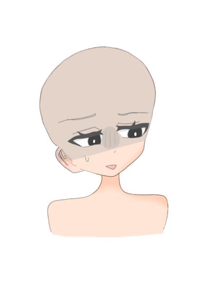 表情練習中ー