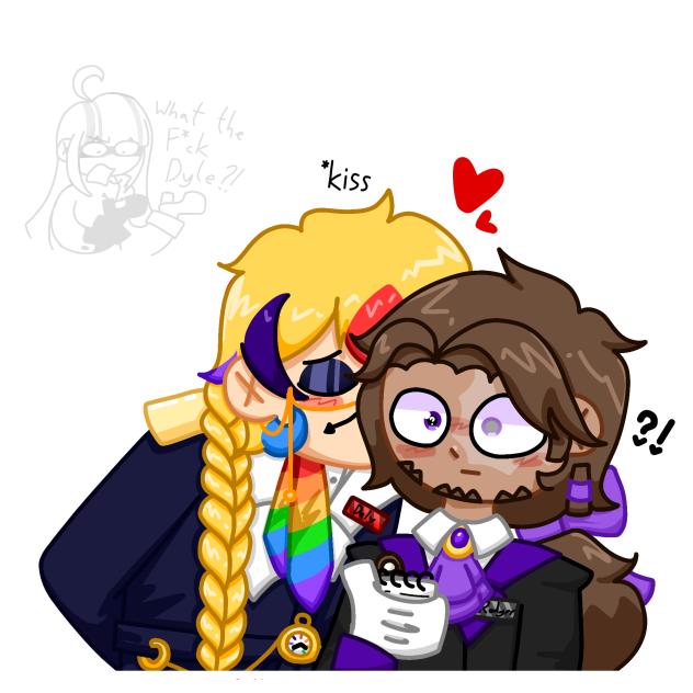 Dyle kissing Rodger