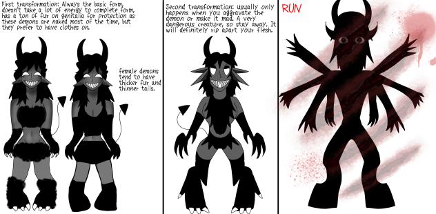 Demon transformations (FEMALE)