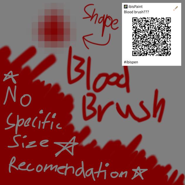 rawr scary blood brush
