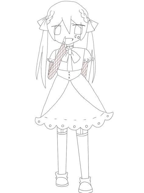 はろうぃん線画