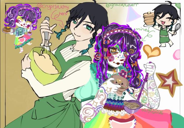 art collab with crypt1d.k1tty!