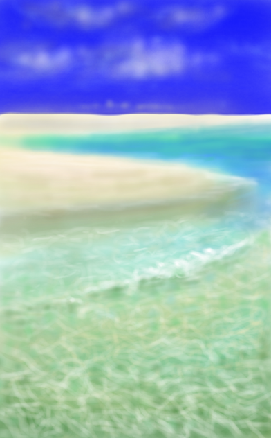 いつかの風景⑪　透きとおる波間