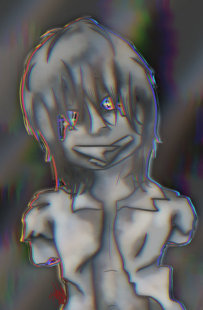 Glitched Statue - ibisPaint