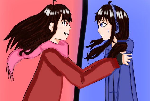 Introvert me vs Extrovert me