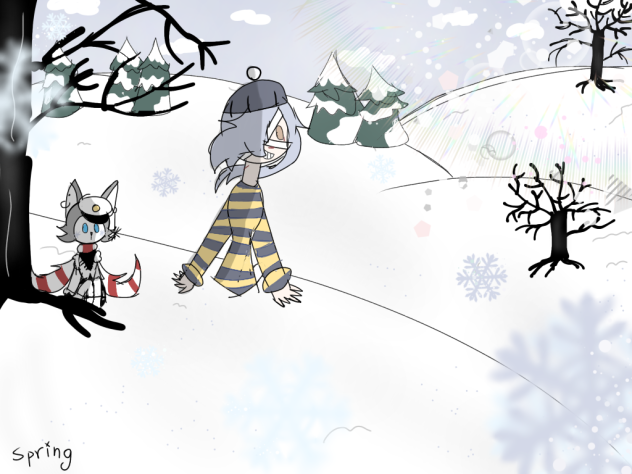 Winter in afternoon - ibisPaint