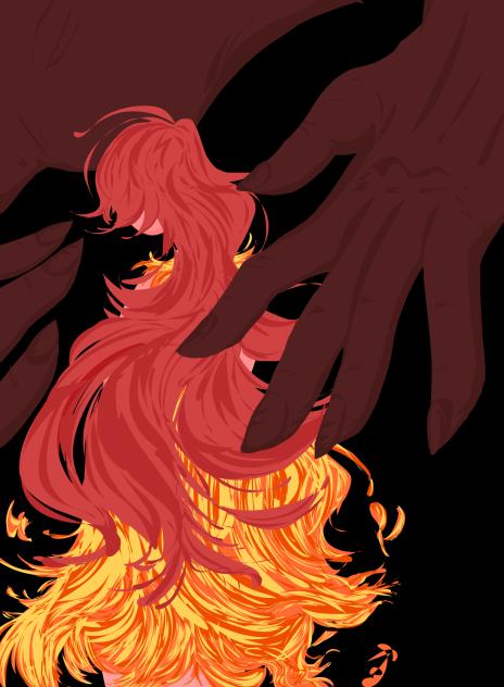 darkness consumes a flames innocence