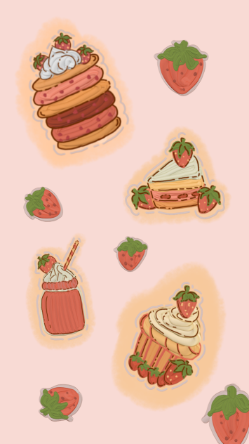 Strawberries and Sweets - ibisPaint