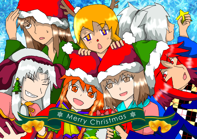 線画は取り込みだが、メリークリスマス