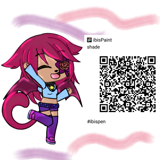 brush QR code. shade