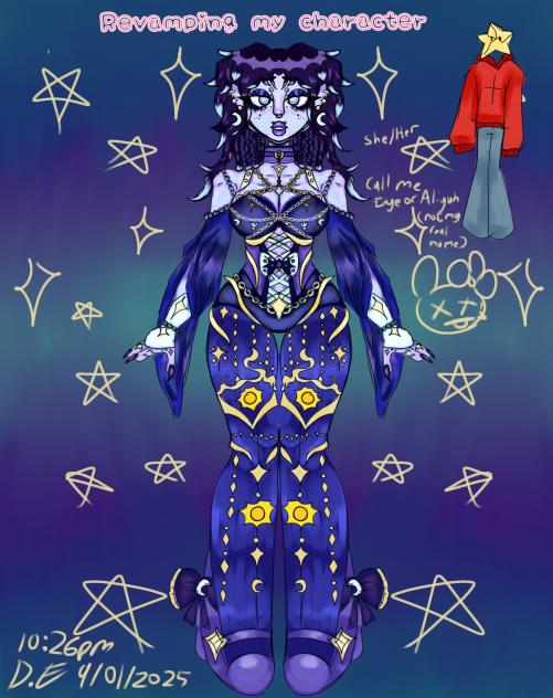 This is my character Call me Eye 💜👀
