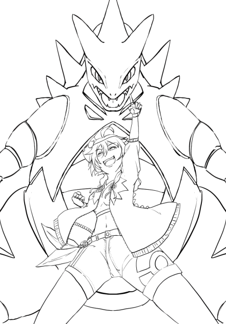 線画交換用イラスト